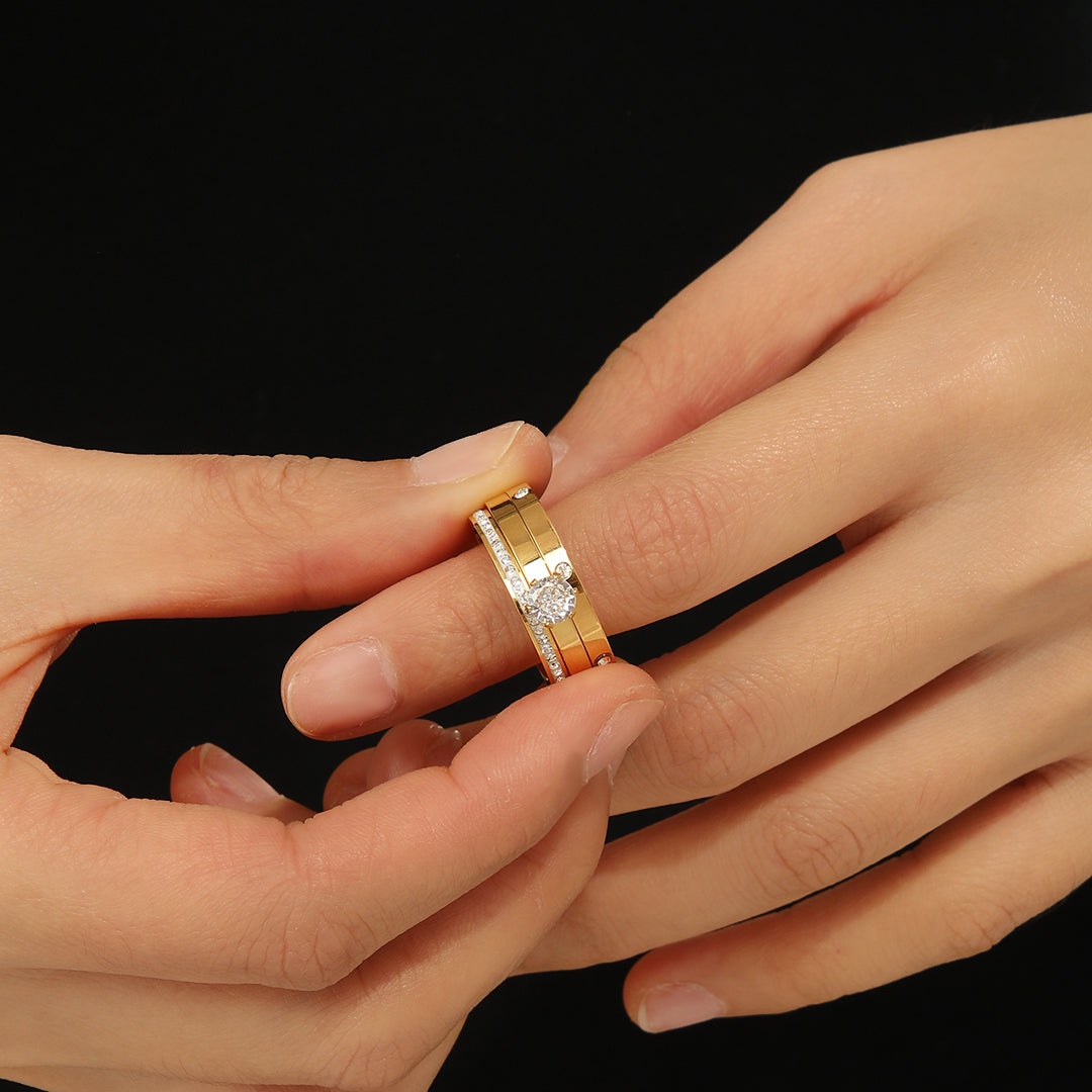 Ayamusuae™ Minimalist Gold Rings