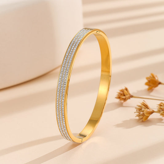 Ayamusuae™ Azure Bliss Diamond Bangle