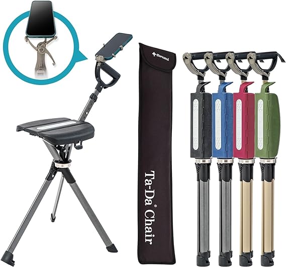 Ayamusuae™ Walking Cane with Chair for Camping, Hiking and Elderly