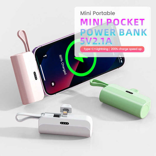 Ayamusuae™ 5000mAh Mini Portable Power Bank